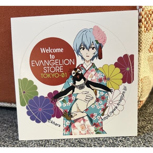 Neon Genesis Evangelion Rei Ayanami Official Store Sticker Brand New - Picture 2 of 2